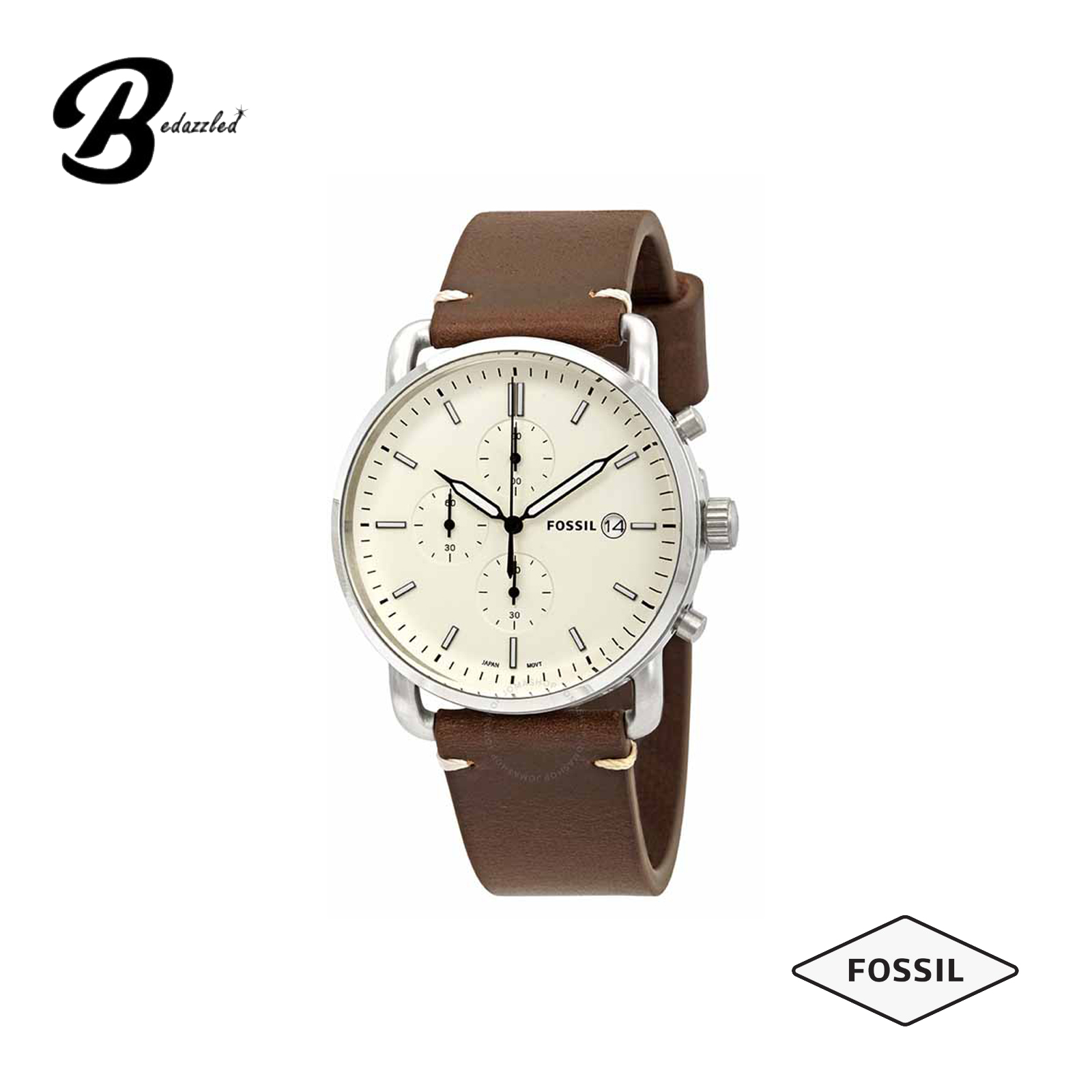 FOSSIL THE COMMUTER CHRONOGRAPH BROWN 