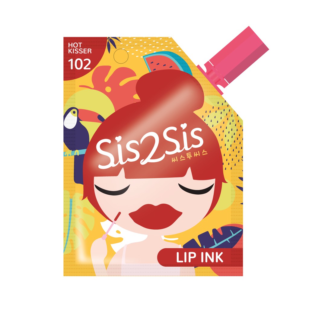 Sis2Sis Lip & Cheek Creamy TInt Eyeshadow Mascara Eyeliner 2ml ซิสทูซิส ลิป อายแชโดว์ มาสคาร่า อายไลเนอร์ (1 ซอง)