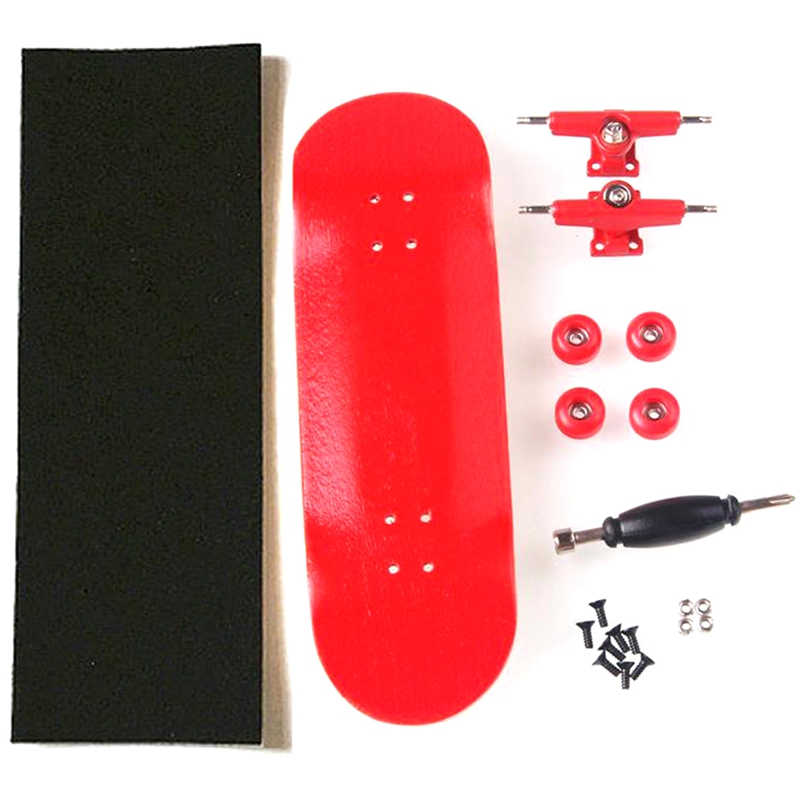 Creative Finger Skateboard Skate Child Finger Toys Professional Type Bearing Wheels Skid Pad Maple Wood Skate