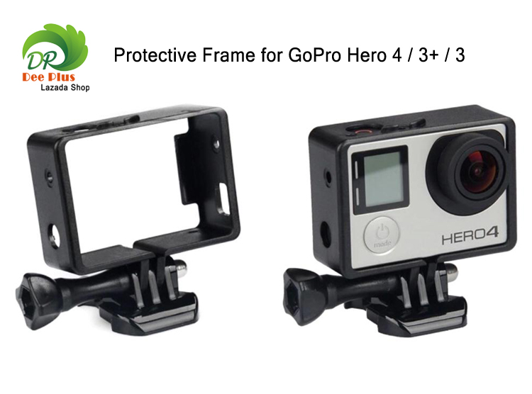 Frame for GoPro Hero 4/3+/3 Housing Border Protective Shell Case for GoPro Hero 4/3+/3 Black with Quick Pull Movable Socket and Screw กรอบ สำหรับ GoPro Hero 4/3+/3 Housing เปลือกป้องกันขอบเคสสำหรับ Hero 4/3+/3 สีดำอย่างรวดเร็วซิปและสกรูที่เคลื่อนย้าย