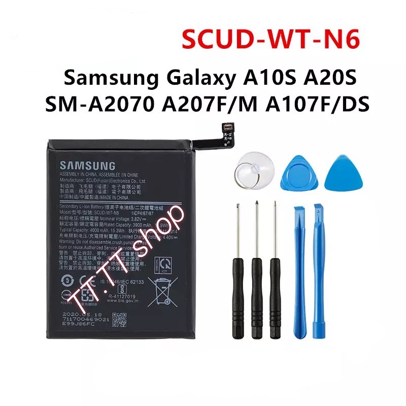 แบตเตอรี่ แท้ Samsung Galaxy A10s / A20s SCUD-WT-N6 4000mAh ฟรีชุดถอด