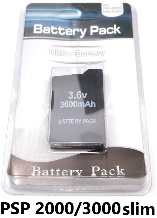 แบต PSP รุ่น 2000 3000 Slim 3600mah (PSP Battery 2000 3000 สลิม)(แบต ...