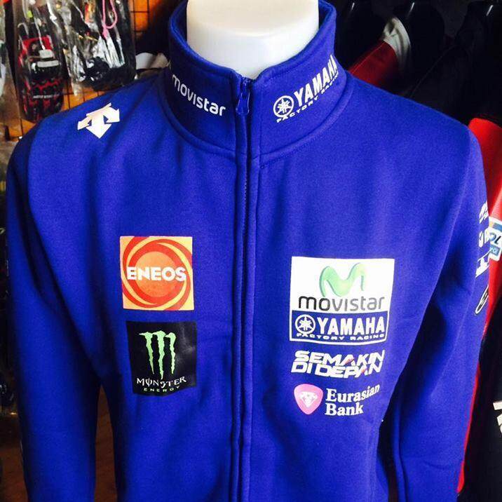 เสื้อแจ็คเก็ต YAMAHA สีน้ำเงิน