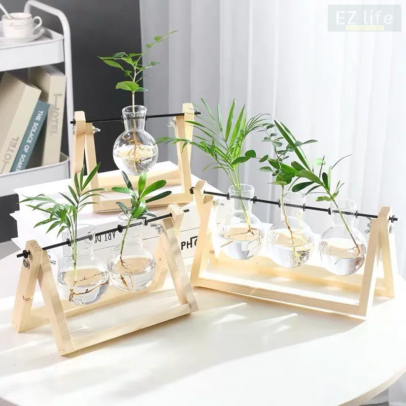 EZ Planter Clear Glass Vase Bottle High Quality Plant Indoor Flower Desktop ต้นไม้ กระถางต้นไม้ แก้วโปร่งใส ที่แขวนไม้ประดับ ขวดแก้ว แจกัน ของตกแต่งบ้าน