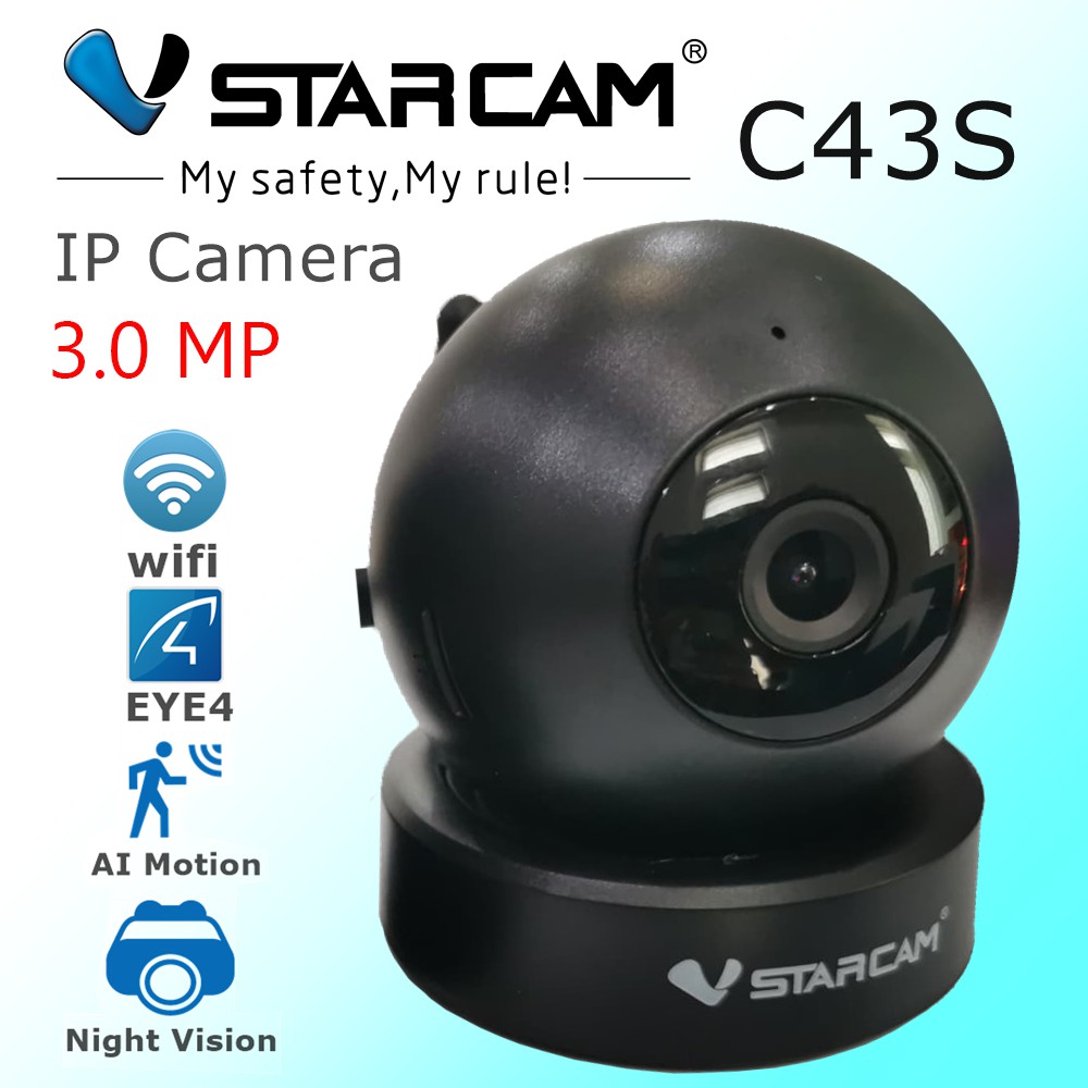 Vstarcam  รุ่น C43S IP Camera ความละเอียดกล้อง3.0MP