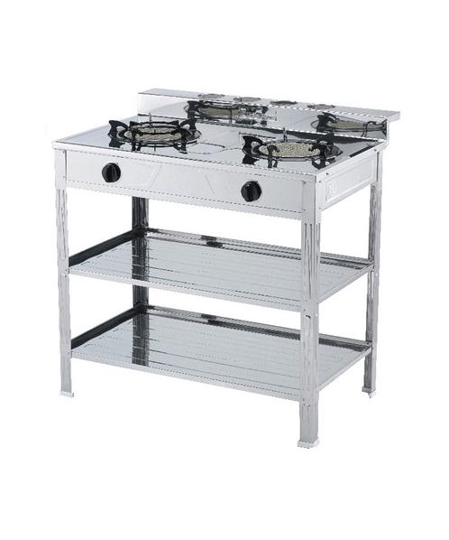 Lucky Flame เตาแก๊สตั้งพื้น 2 หัวเตาอินฟาเรด AT-402I Lucky Flame เตาแก๊สตั้งพื้น 2 หัวเตาอินฟาเรด AT-402I