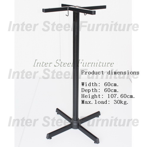 Inter Steel โต๊ะบาร์ โครงขาโต๊ะบาร์ ทำจากเหล็ก รุ่น T-14SBK (สีดำ) Bar table Frame, bar table, steel bar table