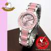 AMERICA EAGLE นาฬิกาข้อมือผู้หญิง สายสแตนเลส รุ่น AE036L -Silver/Pink