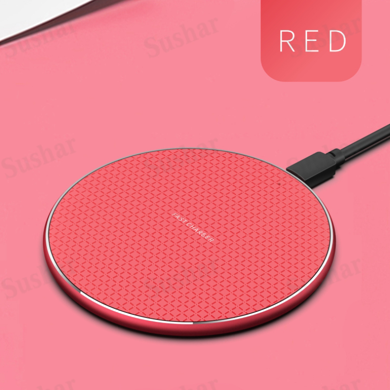 SHIELD ที่ชาร์จไร้สาย10W Quick Wireless Charger ชาร์จเร็ว สำหรับ แท่นชาร์จไร้สา iPhone ที่รองรับการชาร์จไร้สาย 7.5W Android Apple Type-C Quick Charger ที่ชาร์จแบตไร้สาย ถูกสุด Wireless Fast Charge