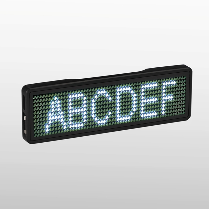 Bluetooth LED Name Badge Rechargeable Light Sign DIY Programmable Scrolling Message Board Display LED