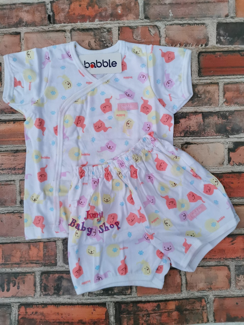Babble by Absorba ชุดกระดุมหน้าเด็กอายุ 2-3 ปี ผ้าคอตตอน 100%