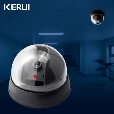 KERUI Fake Surveillance Camera CCTV Dome Fake Camera Flashing Red LED lLight Suitable For Indoor And Outdoor Use