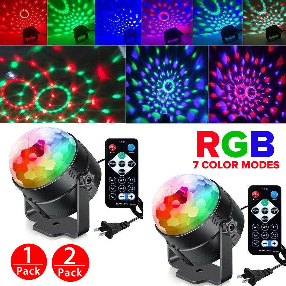 ไฟปาร์ตี้ ไฟดิสโก้ผับ โคมไฟพร้อมรีโมทคอนโทรล Disco light Led party light Magic Ball Lighting Remote LED Party Light LED ขนาดเล็ก RGB ไฟเวที งานปาร์ตี้ ไฟดิสโก้เทค ไฟคาราโอเกะ ไฟเวที ไฟดิสโก้เธค