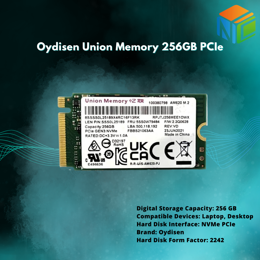 Disque dur SSD Interne Union Memory 256 Go - NVMe M2 - 42mm 2242 - Garantie  06 mois