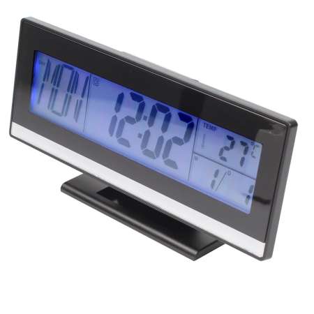 Telecorsa นาฬิกา นาฬิกาดิจิตอล ตั้งโต๊ะ ควบคุมด้วยเสียง DS-3618 VIOCE CONTROL BACK LIGHT LCD CLOCK รุ่น DS-3618-50a-Song