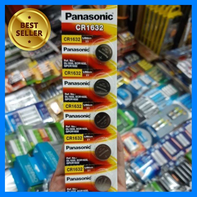 ถ่าน Panasonic CR1632 3V สีแดง จำนวน 5ก้อน ของแท้บริษัท มีฉลากภาษาไทย เลือก 1 ชิ้น อุปกรณ์ถ่ายภาพ กล้อง Battery ถ่าน Filters สายคล้องกล้อง Flash แบตเตอรี่ ซูม แฟลช ขาตั้ง ปรับแสง เก็บข้อมูล Memory card เลนส์ ฟิลเตอร์ Filters Flash กระเป๋า ฟิล์ม เดินทาง