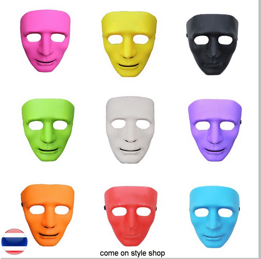 หน้ากากฮิปฮอป Jabbawockeez  หน้ากากปาร์ตี้ คอสเพลย์ ออกงาน เต้น การแสดง Hip Hop Jabbawockeez mask Halloween dance party fancy cosplay Costume