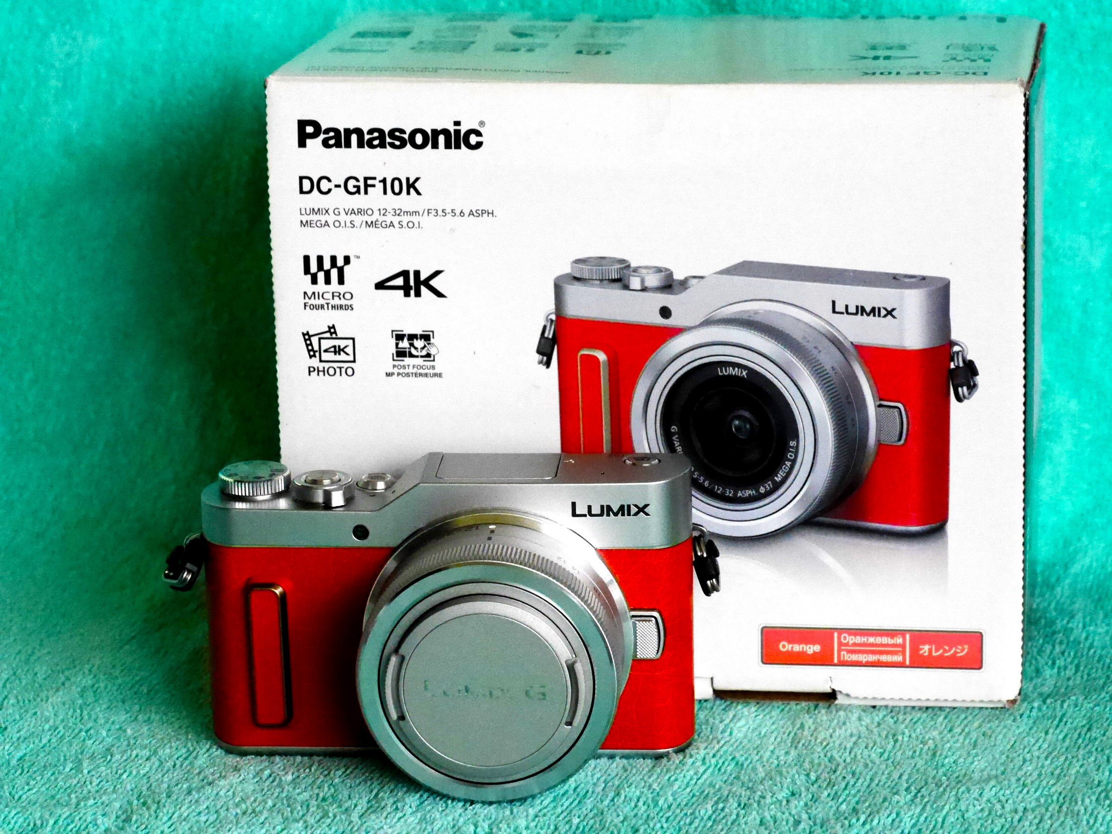 Panasonic DC-GF10 / GX880 Orange camera kit 12-32mm lens in Box GF10 4K Video