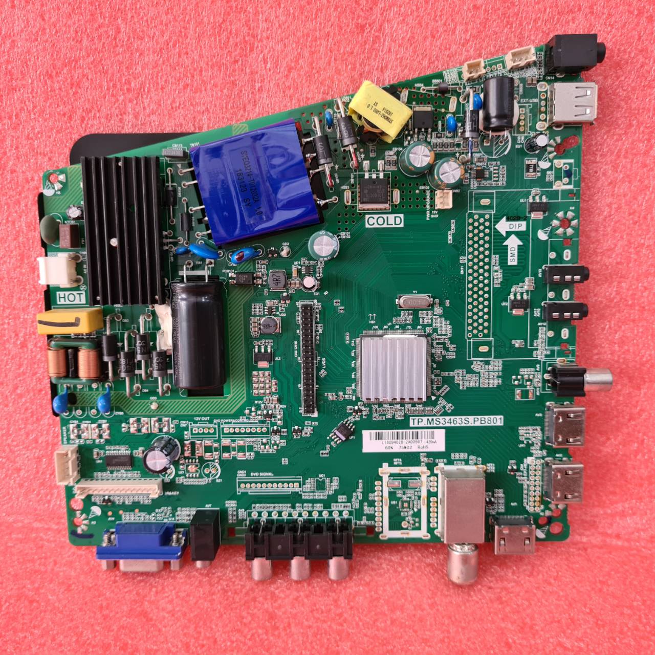 MS3463S.PB801 3 In 1 TVマザーボードは75Wまたは65Wでテスト