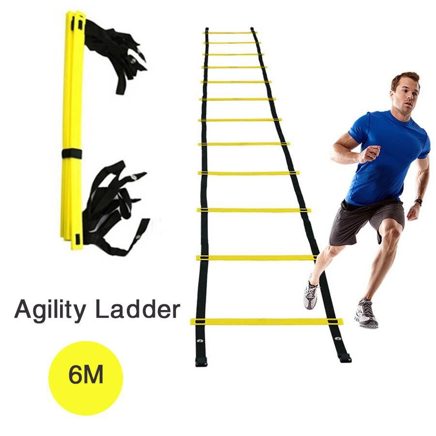 PN.Online ส่งจากไทย บันไดฝึกความคล่องตัว คล่องแคล่ว ว่องไว เหมาะสำหรับฝึกซ้อมกีฬาฟุตบอล อุปกรณ์ออกกำลังกาย บันไดสปีดแลดเดอร์ Speed Ladder (มีเก็บปลายทาง)