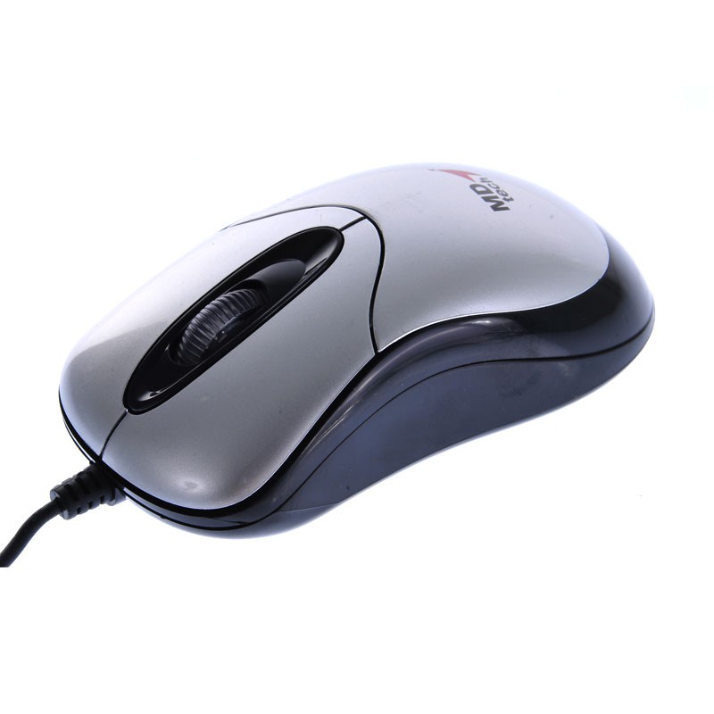 (ของแท้) จำนวน 1 ชิ้น MD-TECH USB Optical Mouse (MD-179) Silver/Black