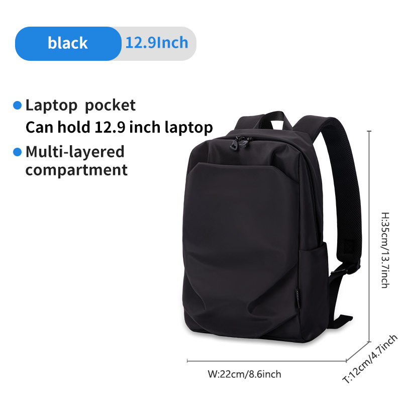 Hk Mini Popular Men's Backpack 12.9 Inch Ipad Waterproof Light Weight Women School Bags Short Trip Travel Sports Backpack Casual