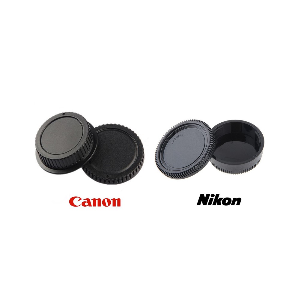 Body Cap & Rear Lens Cap ฝาปิดบอดี้ + ฝาปิดท้ายเลนส์ มีทั้งของ Canon และ Nikon