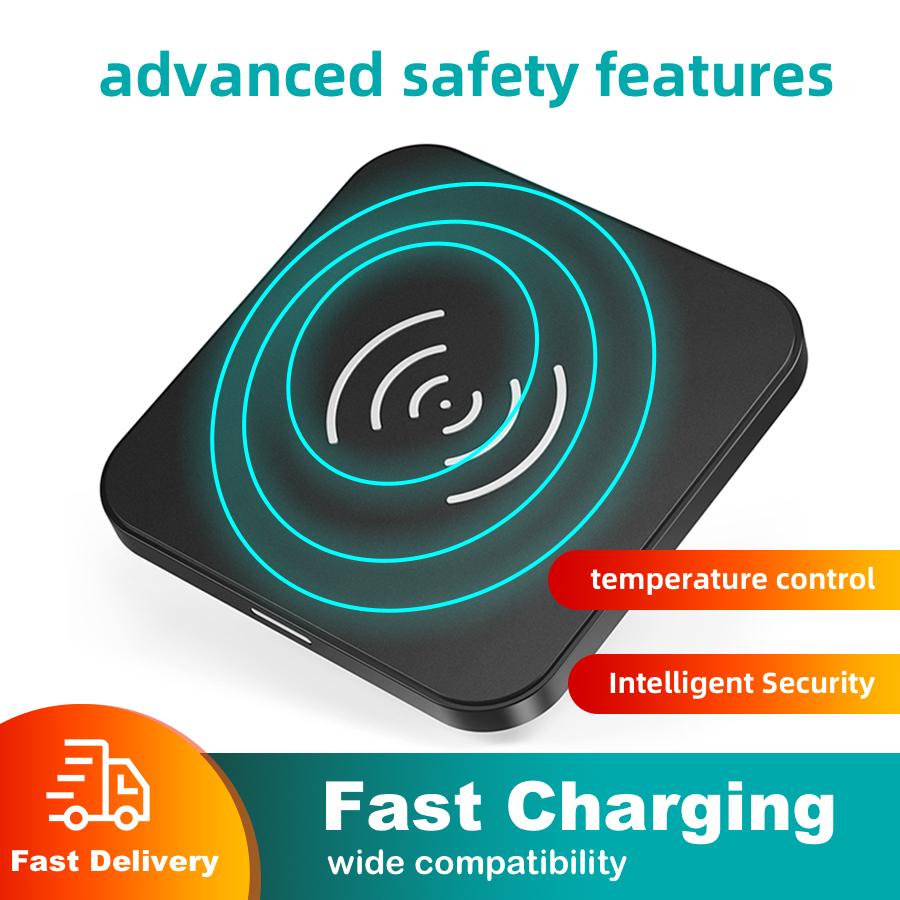 CHOETECH ที่ชาร์จแบตไร้สาย แท่นชาร์จแบต T511S QI Certified 10W Fast Wireless Charger Pad Fast Wireless Charging【18 month warranty】