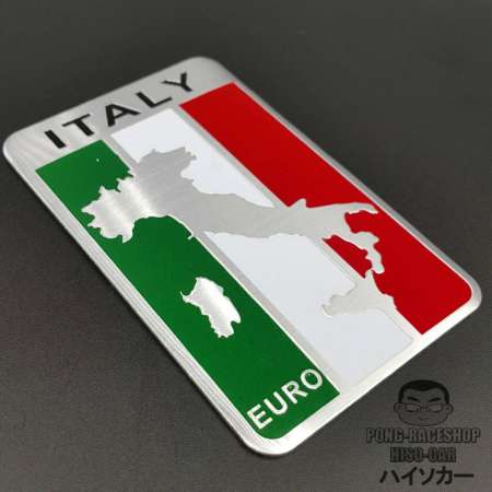 เวสป้า VESPA อิตาลี่ ITALY LOGO โลโก้ ผลิตจากอลูมิเนียม ขนาด 8.0x5.0เซนติเมตร บรรจุ1อัน ตาปองประดับยนต์ โลโก้แมน