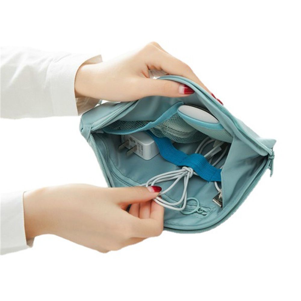 MEMEDAN Multifunction Travel Accessory Headset Bag Earphone Data Cable Digital USB Wire Organizer Cable Storage Bag Electronic Organizer Mobile Charger Holder