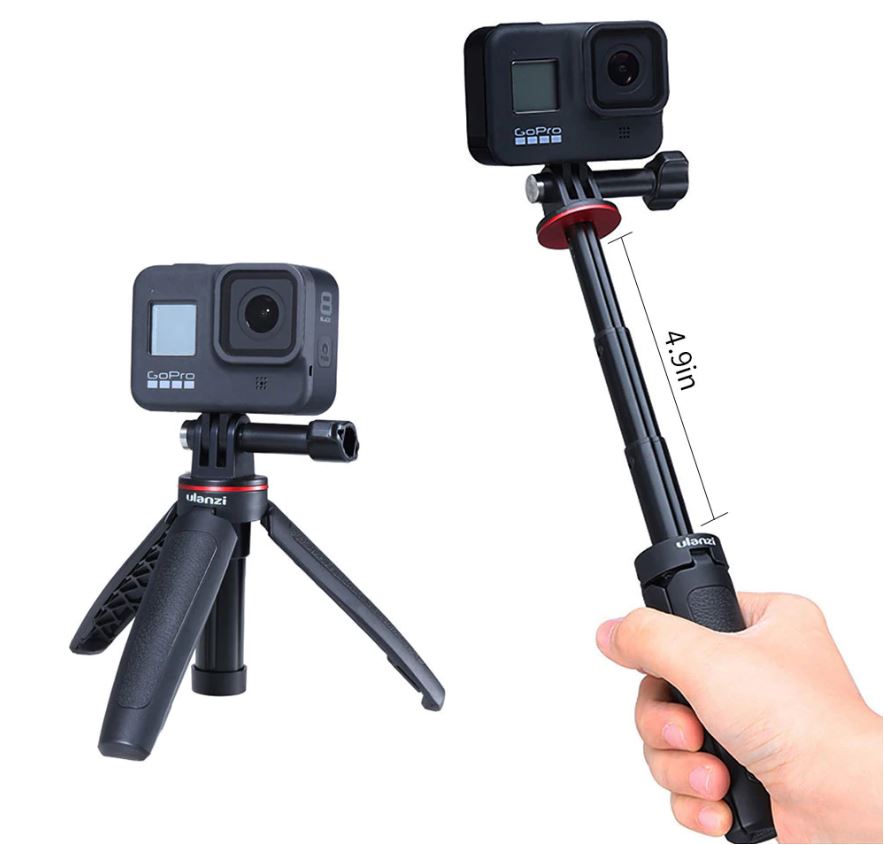 Ulanzi MT-09 Extend GoPro Vlog Tripod Shorty for GoPro HERO 8 7 6 OSMO Action ขาตั้งกล้อง /  ไม้เซลฟี่ ขนาดเล็กสำหรับ กล้องโกโปร แอคชั่นแคมทุกรุ่น