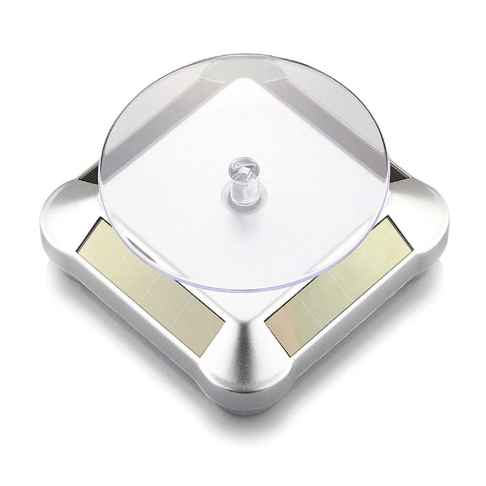 PETIBABE Mini Xoay tự động Bàn xoay 360 ° Phụ kiện Giá trưng bày Giá trưng bày Giá đỡ đồng hồ Giá trưng bày trang sức năng lượng trời