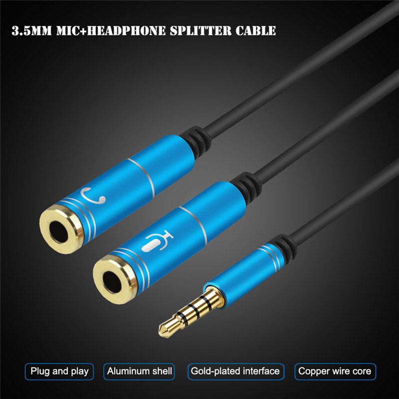 SALE Robotsky 3.5mm Audio Cable Microphone Splitter 1 Male to 2 Female Jack 3.5 Extension Cable for Phone Laptop Headset #คำค้นหาเพิ่มเติม คอมพิวเตอร์และแล็ปท็อป Ugreen Lan Gigabit Bostanten SSD NGFF