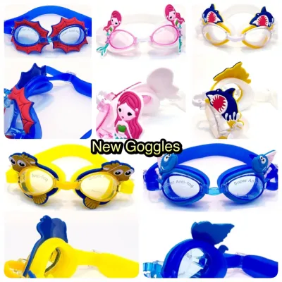 แว่นตาว่ายน้ำเด็ก แว่นกันน้ำเด็ก แว่นตากันน้ำเด็ก ลายสัตว์ (Kids swimming Goggles) สินค้าขายดี