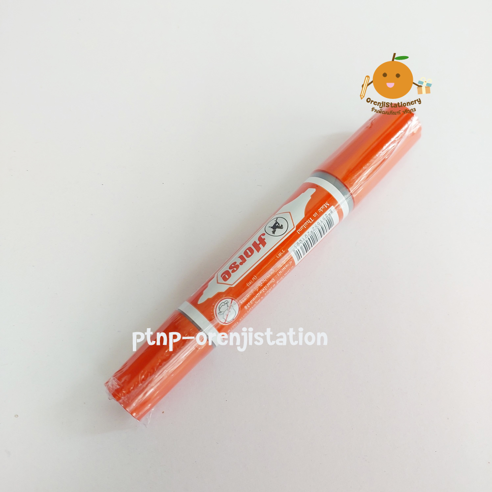 Horse Permanent Marker ปากกาเคมี 2 หัว ตราม้า Lazada.co.th