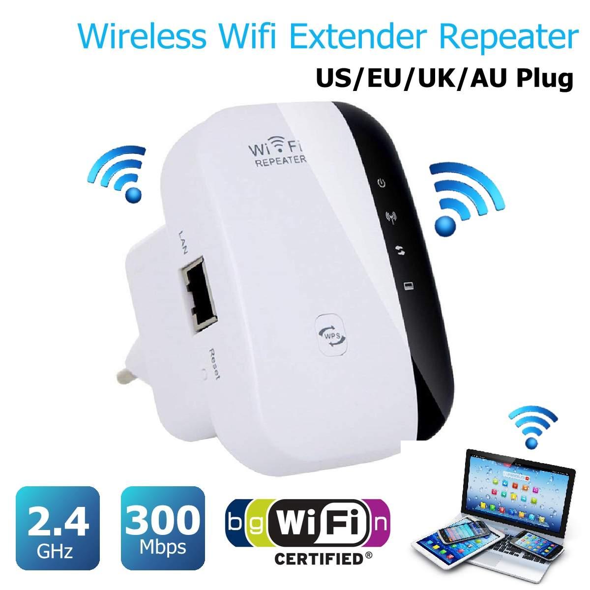 300M Wireless-N Wifi Repeater 2.4G AP Router Signal Booster Extender Amplifier