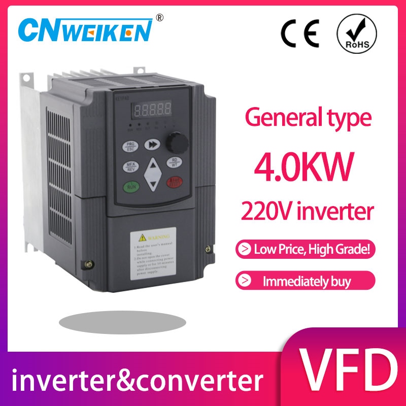 frequency inverter 5.5KW 220V single phase input and three phase output ...