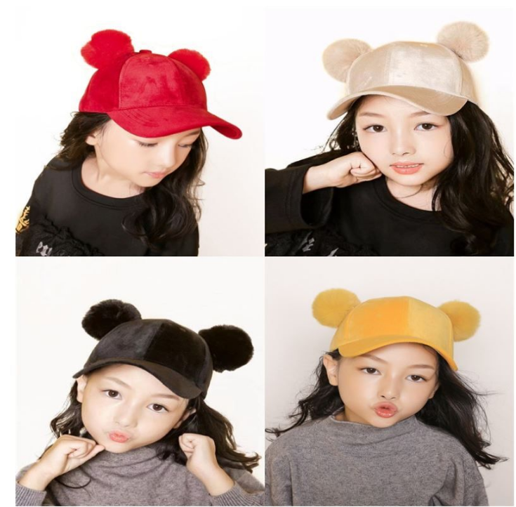 พร้อมส่ง หมวกเด็ก หมวกเด็กโต หมวกแฟชั่น หมวกแก๊ป Baby hat หมวก หมี