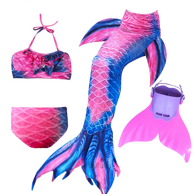 ชุดว่ายน้ำเด็กผู้หญิง Spark Mermaid Tail 4 ชิ้นพร้อม Monofin สำหรับเด็ก 100-155 ซม สามารถใช้เป็นชุดปาร์ตี้วันเกิดหรือของขวัญคริสต์มาส Flipper สระว่ายน้ำเครื่องแต่งกายชุดเจ้าหญิง ราคาถูก สี สีชมพูเข้ม สี สีชมพูเข้มไซส์ 8 ปี