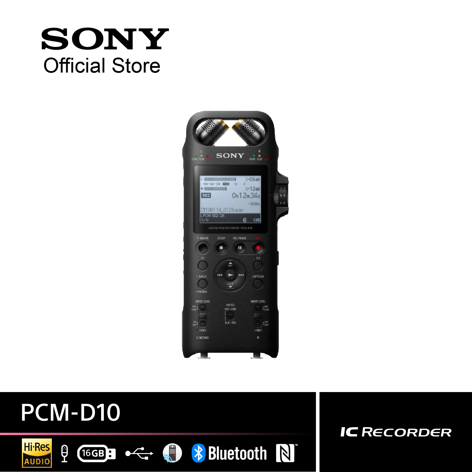 SONY PCM-D10 Voice Recorder Hi-Res