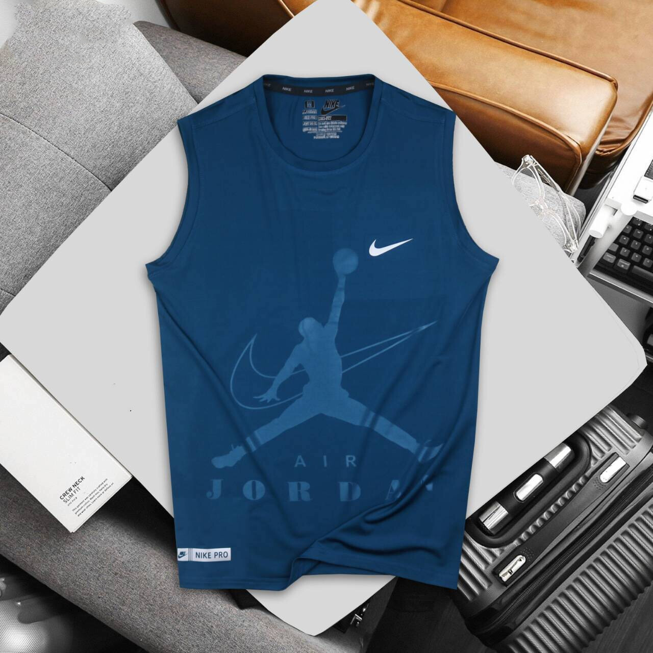ของแท้อย่างเป็นทางการ Nike Unisex เสื้อกั๊กกีฬา วรรคเดียวกันในห้าง Y026-04