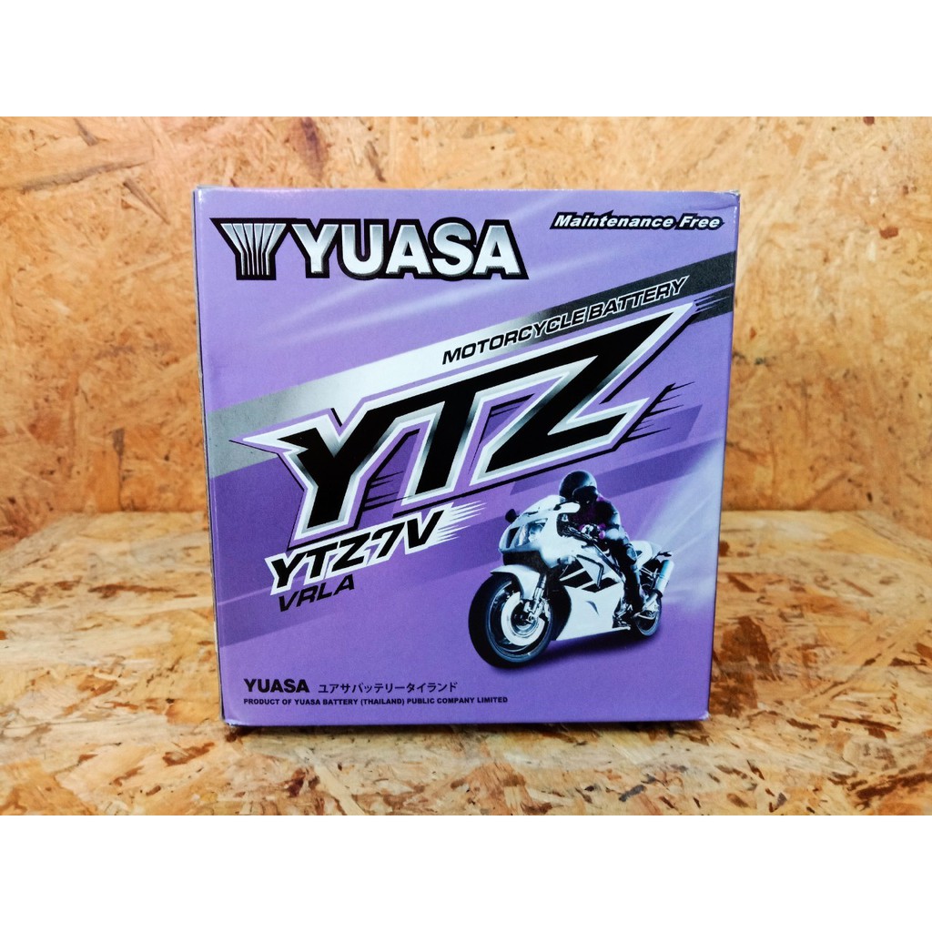 โปรโมชั่น เเบต เเบตเตอรี่ เเบตเตอรี่มอไซ แบตเตอรี่รถยนต์ แบตสำรอง YUASA แบตเตอรี่ BIGBIKE แบต Bigbike มอเตอร์ไซค์ 12v Honda CB300 CBR300 CBR250 Yamaha R3 YUASA - YTZ7V ราคาถูก