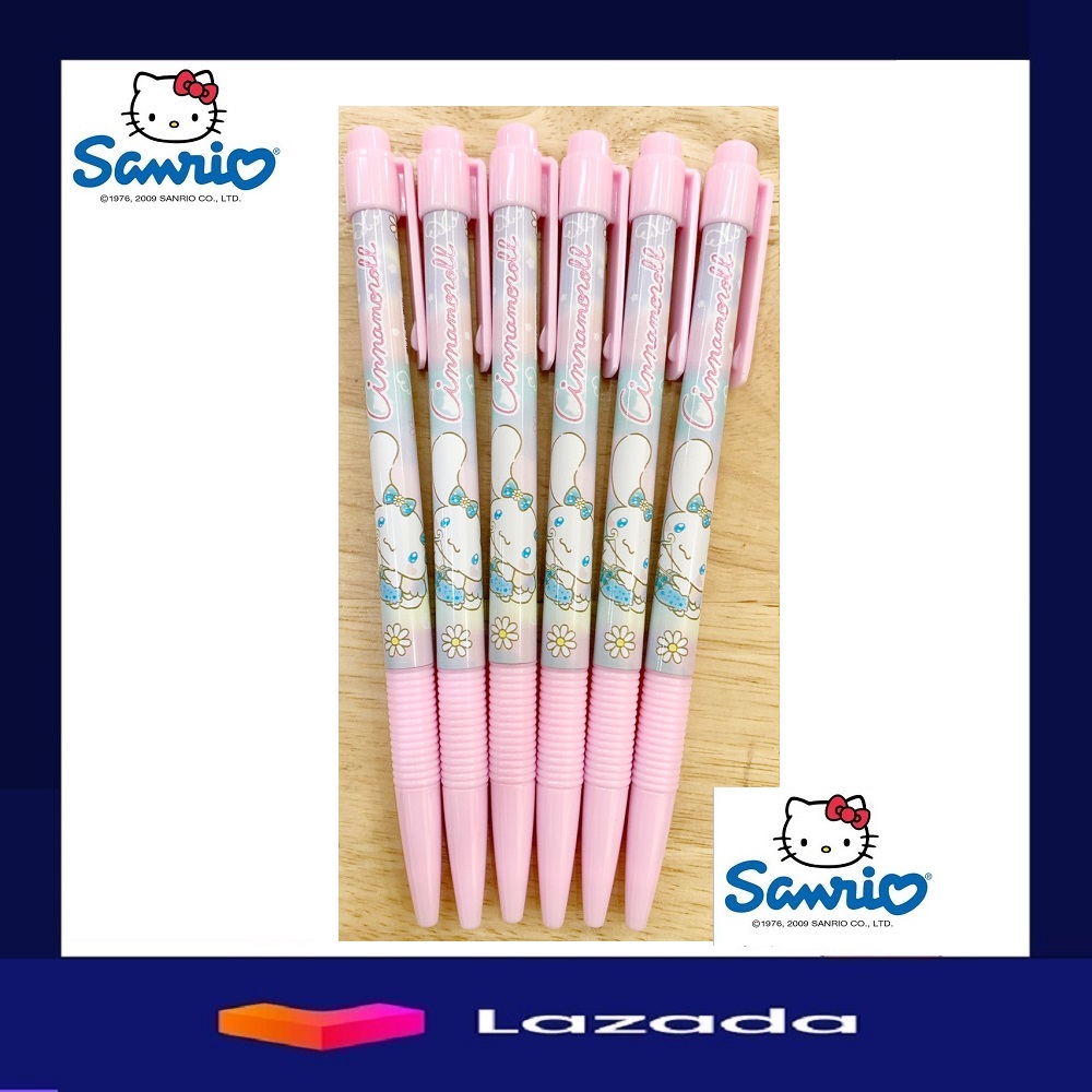 ปากกา หัว 0.38 ลายการ์ตูน Sanrio (6แท่ง)