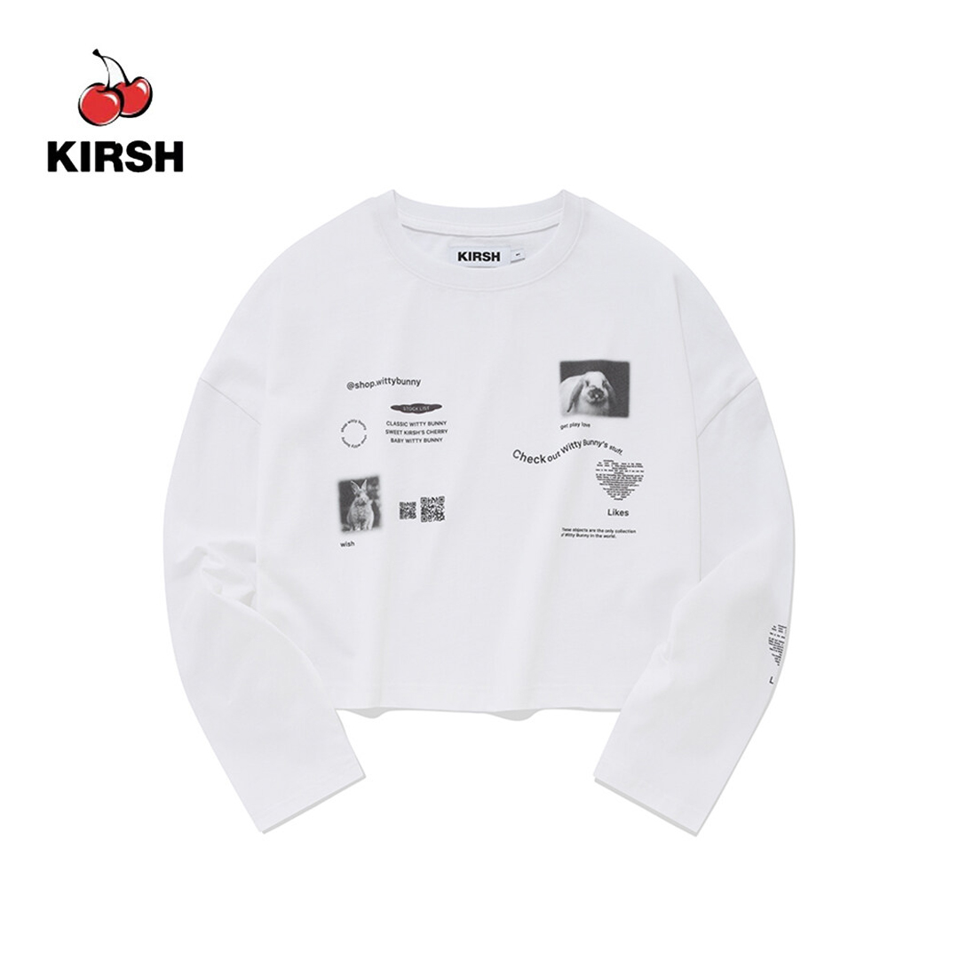 ◆KIRSH◆WITTY BUNNY GRAPHIC LONG SLEEVE T-SHIRT ◇KIRSH◇WITTY BUNNY GRAPHIC LONG SLEEVE T-SHIRT (KIRSH/T