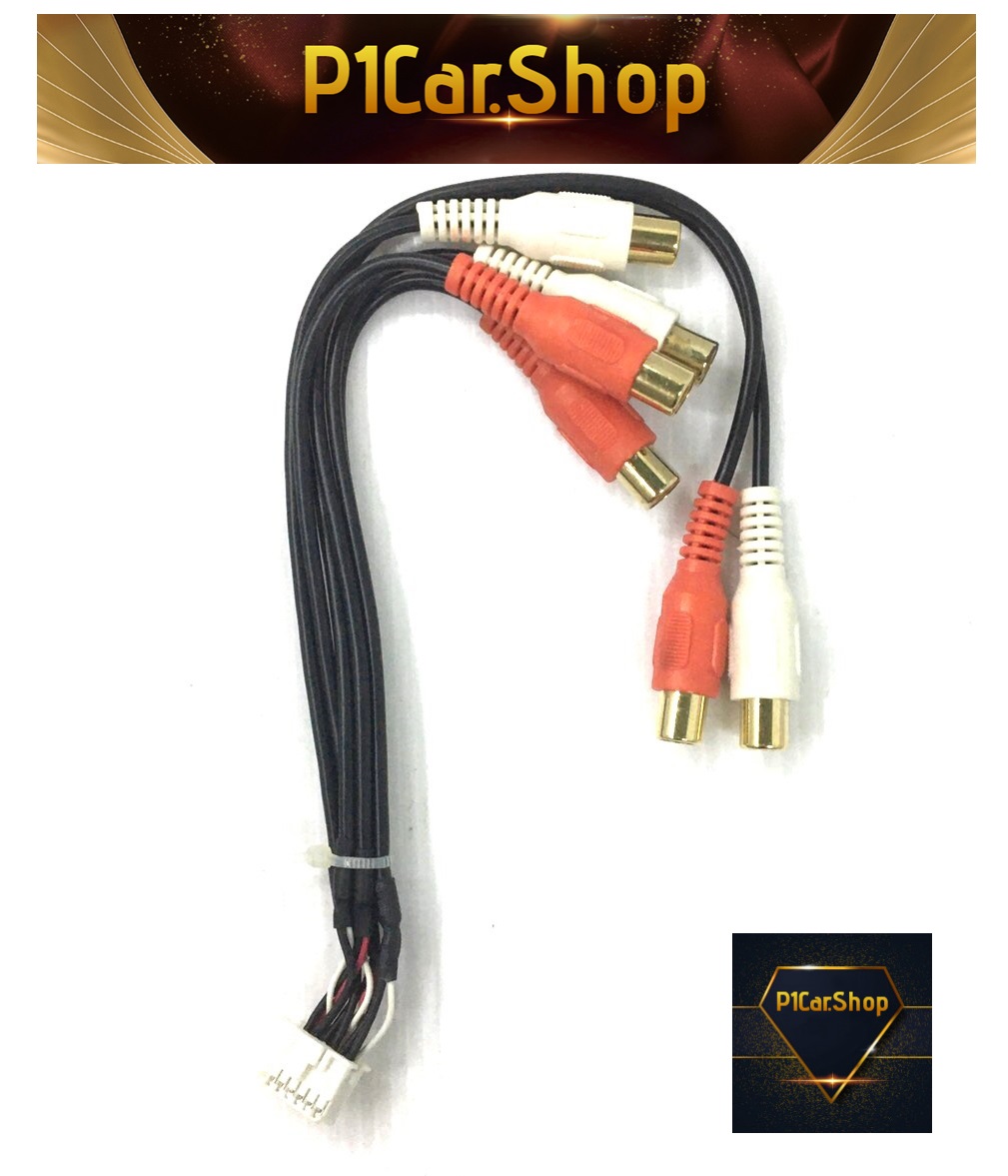 ปลั๊กสาย ปรีเอาท์ ชุดสาย PRE OUT เครื่องเสียงติดรถยนต์ Kenwood 2DIN แบบ