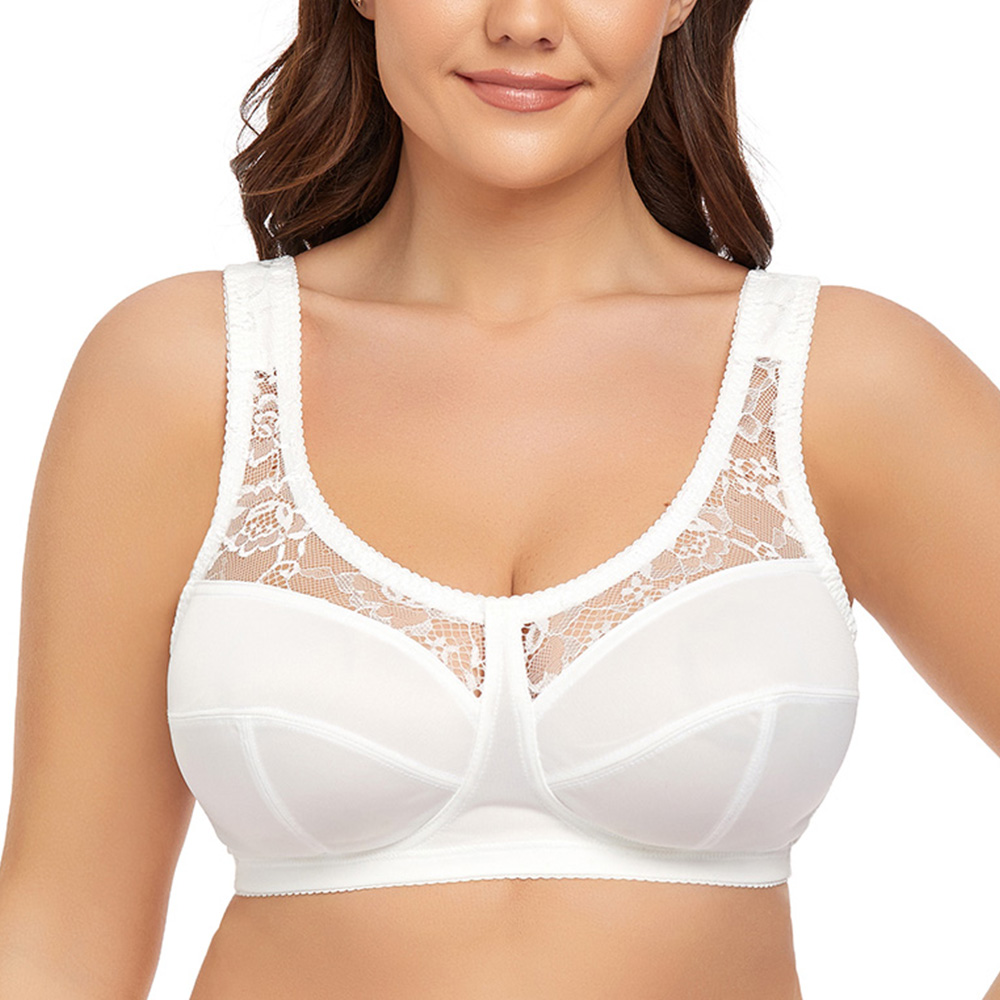 Plus Size Bras Full Coverage Lace Bras For Women Sexy Lingerie 34
