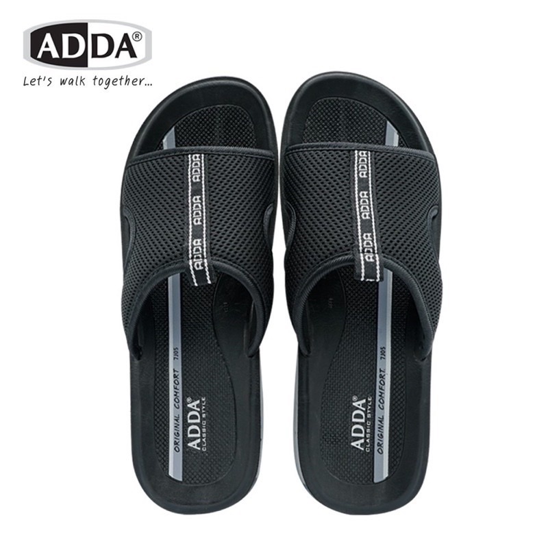 ADDA PU รองเท้าแตะลำลองแบบสวม รุ่น 7J05 M1 รองเท้าADDA แท้100(ไซส์ 38 ...