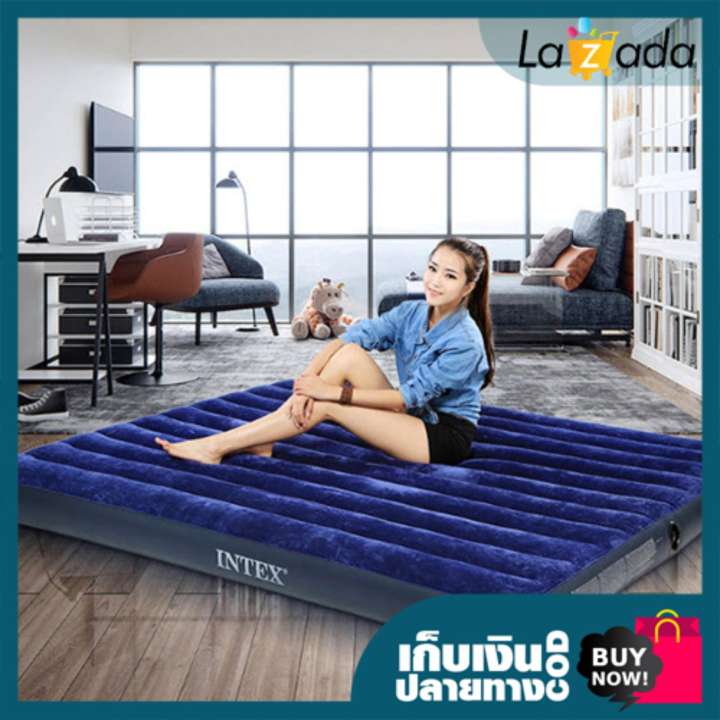 INTEX เตียงควีนไซส์ เป่าลม INTEX AIR 4.5 ฟุต - Black INTEX เตียงควีนไซส์ เป่าลม INTEX AIR 4.5 ฟุต - Black