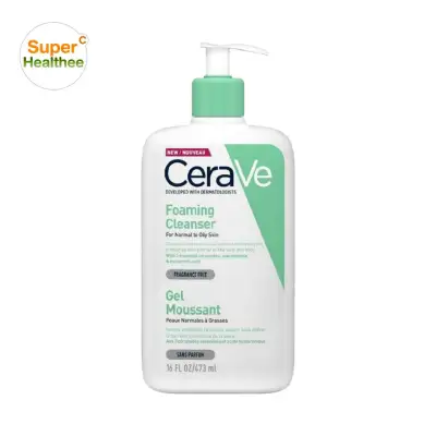 CeraVe Foaming Cleanser 473 ml เซราวี โฟมมิ่ง คลีนเซอร์ สำหรับผิวมัน ผิวผสม