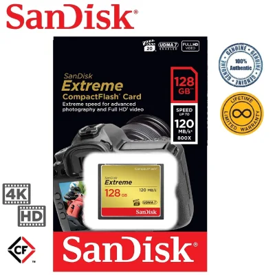 SanDisk 128GB Extreme Compact Flash 800x (120MB/s)
